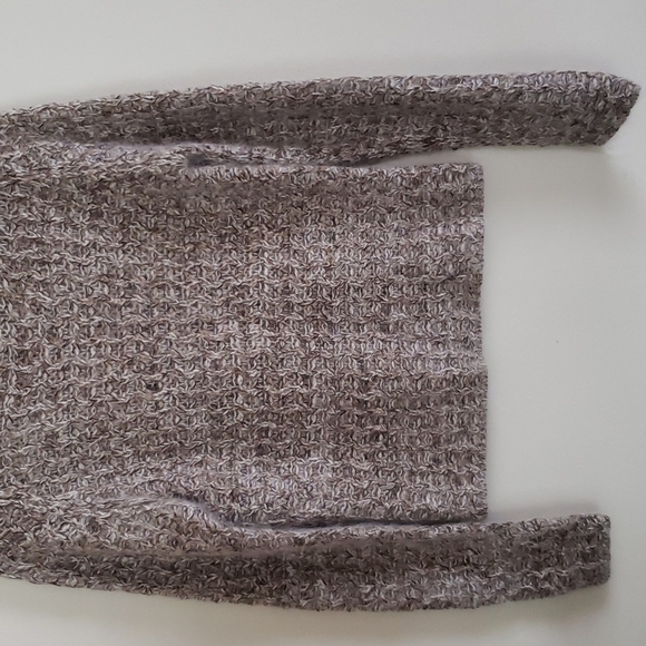 Mossimo loose knit mock neck sweater, angora wool blend, taupe gray, women large - Picture 3 of 6